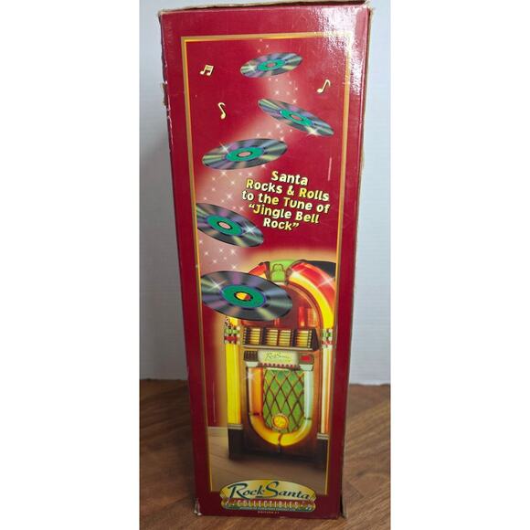 Vtg. 98 Jingle Bell Rock Animated Santa Claus Collectible Working - Picture 3 of 13